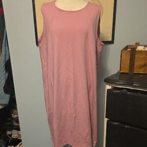 Eileen Fisher Pink Sleeveless Dress Size Large